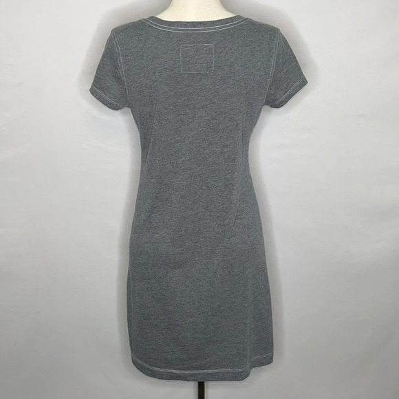 Make + Model Gray Scoop Neck Short Sleeve Tee Shirt Dress - Size Small - Picture 3 of 6
